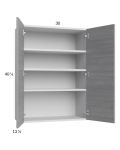 Euro Grey 30x40-1/4 Wall Cabinet