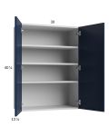 Harbor Navy 30x40-1/4 Wall Cabinet