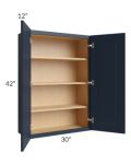 Southport Blue Shaker 30x42 Wall Cabinet