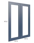 Portland Navy Blue 30x42 Glass Door Only with Glass Included 