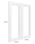 Providence White 30x42 Glass Door Only with Glass Included