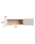 Vail White Shaker 33x12 Wall Cabinet