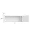 Venetian White Matte 33x12 Wall Cabinet