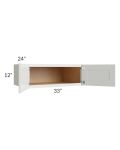 Palisades White 33x12x24 Wall Cabinet 