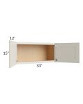Asheville Cloud Shaker 33x15 Wall Cabinet