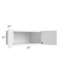 Providence White 33x15x24 Wall Cabinet