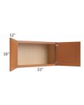 Lexington Cinnamon Glaze 33x18 Wall Cabinet