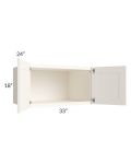 Signature Vanilla Glaze 33x18x24 Wall Cabinet