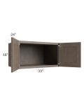 Providence Natural Grey 33x18x24 Wall Cabinet