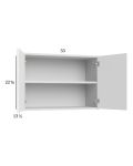 Euro Gloss White 33x22-5/8 Wall Cabinet
