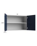 Harbor Navy 33x22-5/8 Wall Cabinet
