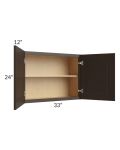 Southport Espresso Shaker 33x24 Wall Cabinet