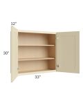 Casselton Ivory 33x30 Wall Cabinet