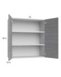 Euro Grey 33x35-1/4 Wall Cabinet
