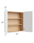 Brighton White Shaker 33x36 Wall Cabinet
