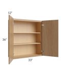 Township Rift Oak 33x36 Wall Cabinet