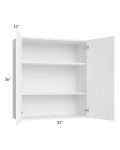 Venetian White Gloss 33x36 Wall Cabinet
