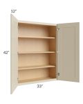 Stratton Khaki Shaker 33x42 Wall Cabinet - Out of stock through mid April