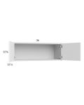 Euro Gloss White 36x12-5/8 Wall Cabinet