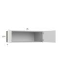 Harbor White 36x12-5/8x24 Wall Cabinet