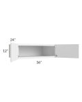 Portland White 36x12x24 Wall Cabinet