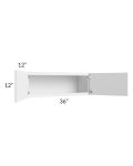Portland White 36x12 Wall Cabinet
