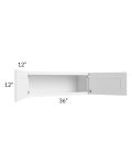 Providence White 36x12 Wall Cabinet
