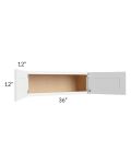 Alpine White Shaker 36x12 Wall Cabinet