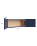 Bayville Blue 36x15 Wall Cabinet