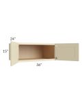 Casselton Ivory 36x15x24 Wall Cabinet