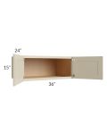 Stratton Khaki Shaker 36x15x24 Wall Cabinet