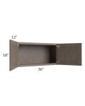 Natural Grey Shaker 36x18 Wall Cabinet 