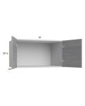 Euro Grey 36x20x24 Wall Cabinet
