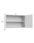 Harbor White 36x22-5/8 Wall Cabinet