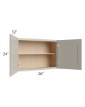 Stratton Light Grey Shaker 36x24 Wall Cabinet