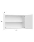 Venetian White Matte 36x24 Wall Cabinet