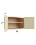 Casselton Ivory 36x24x24 Wall Cabinet