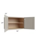 Stratton Light Grey Shaker 36x24x24 Wall Cabinet