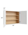 Charlotte White 36x30 Wall Cabinet