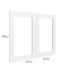 Alpine White Shaker 36x30 Glass Door Only with Glass Included