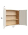 Asheville Cloud Shaker 36x36 Wall Cabinet