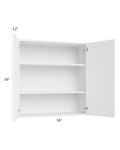 Venetian White Matte 36x36 Wall Cabinet