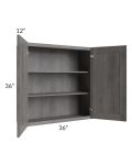 Providence Slate Grey 36x36 Wall Cabinet 