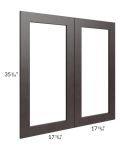 Brazilian Shaker 36x36 Glass Door Only with Glass Included