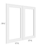 Portland White 36x36 Glass Door Only with Glass Included 
