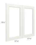Providence Cream Glaze 36x36 Glass Door Only with Glass Included