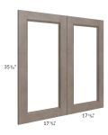 Providence Natural Grey 36x36 Glass Door Only with Glass Included