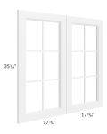 Signature Vanilla 36x36 Mullion Glass Door Only with Glass Included