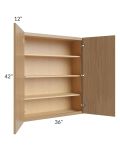 Township Rift Oak 36x42 Wall Cabinet