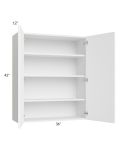 Venetian White Matte 36x42 Wall Cabinet